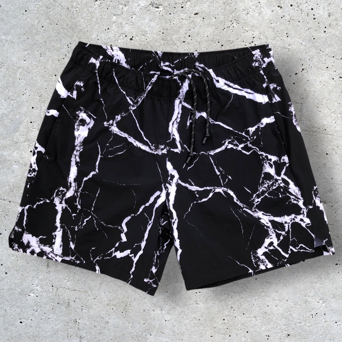 Black Marble Shorts